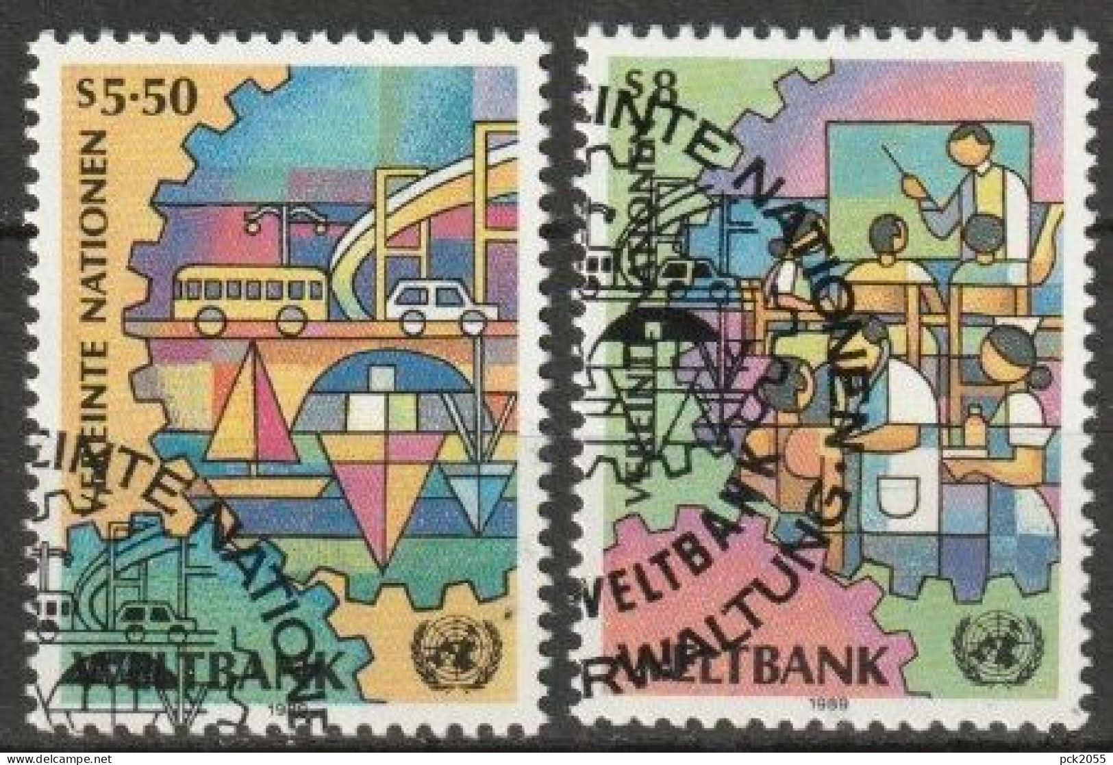 UNO Wien 1989 MiNr.89 - 90 O Gestempelt Weltbank ( 2683) - Usati