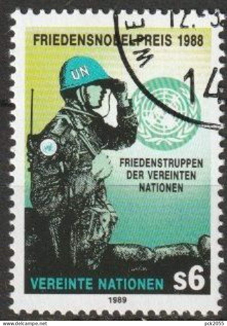 UNO Wien 1989 MiNr.91  O Gest Verleihung Des Friedensnobelpreises An Die UNO Friedenstruppen ( 2638 ) - Usados