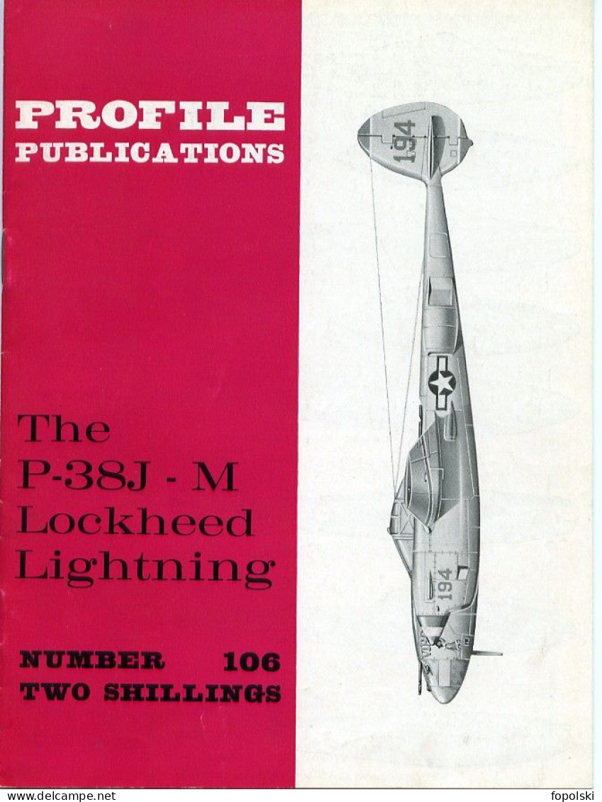 Profile Publications  Numéro 106 Lockheed Lightning P38J-M - Aviation