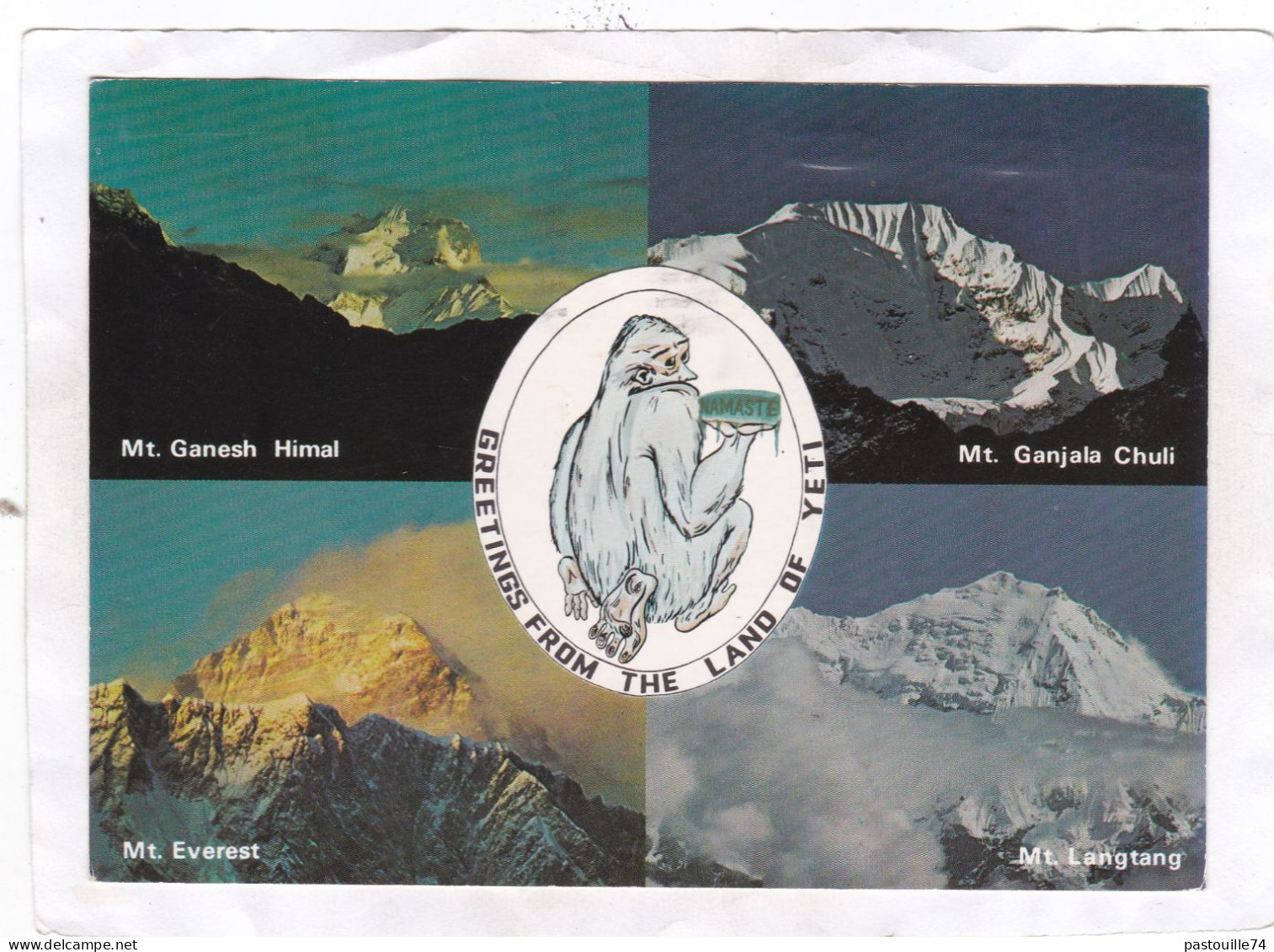 CPM. 15 X 10,5 -  GREETINGS  FROM  THE  LAND   OF  YETI - Népal