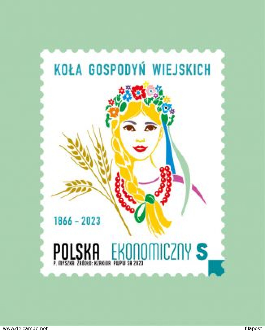 Poland 2023 / Rural Housewives' Circle, Folk, Tradition, Countryside, ECONOMIC S Letter MNH** New!!! - Costumes