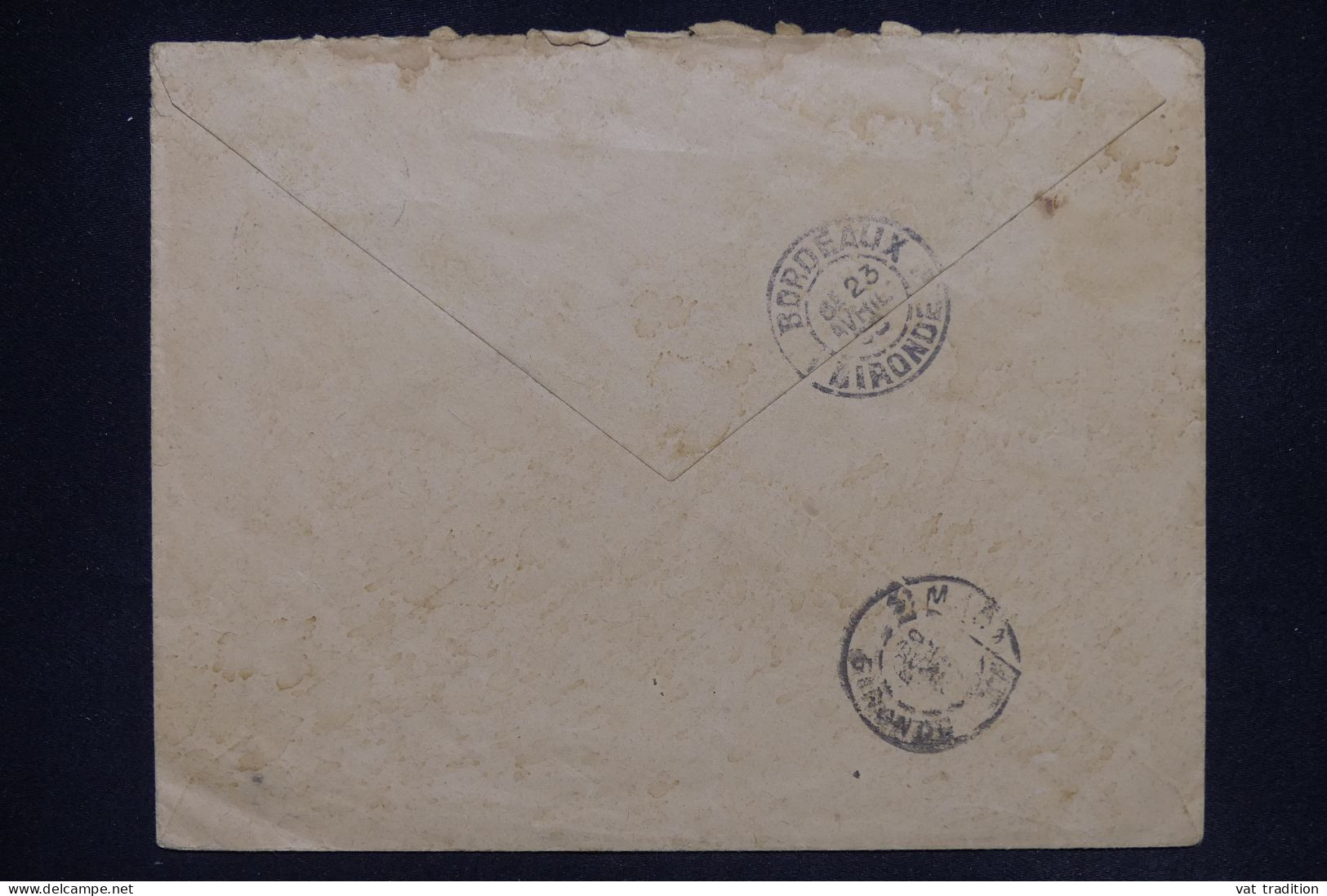 REUNION - Enveloppe De Ponts Des Galets Pour La France En 1898 Avec Cachet De Ligne Maritime - L 147967 - Covers & Documents