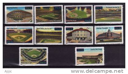 USA. Stades De Base Ball Legendaires   10 T-p Neufs ** Yv.# 3209/18. - Neufs