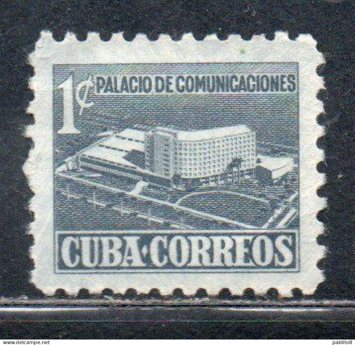 CUBA 1952 POSTAL TAX STAMPS COMMUNICATION PALACE COMMUNICATIONS 1c MH - Usati