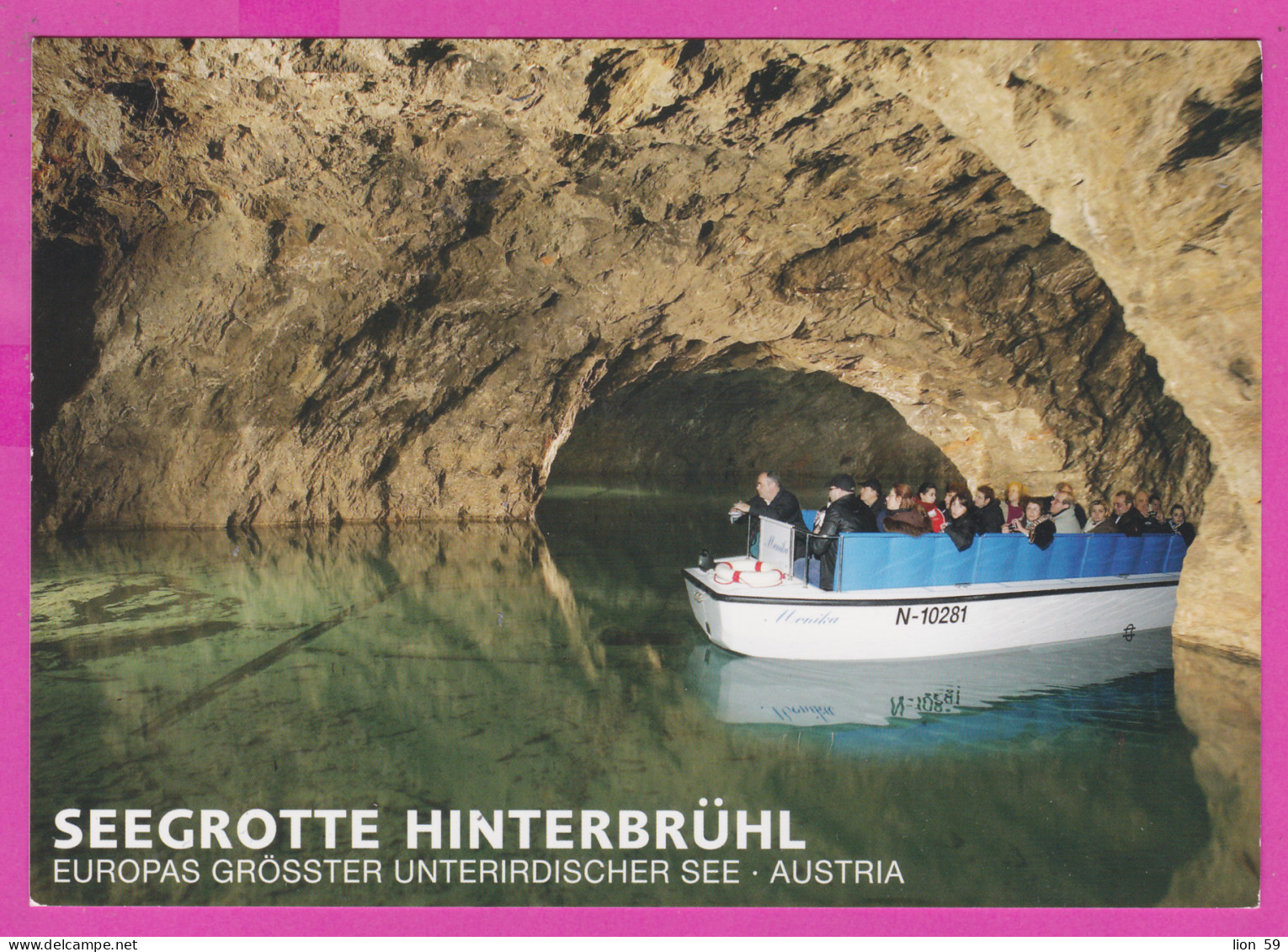 298443 / Austria Seegrotte In Der Hinterbrühl Bei Mödling /NO, Europas Größter Unterirdischer See Motorbootfahrt PC S6 - Mödling