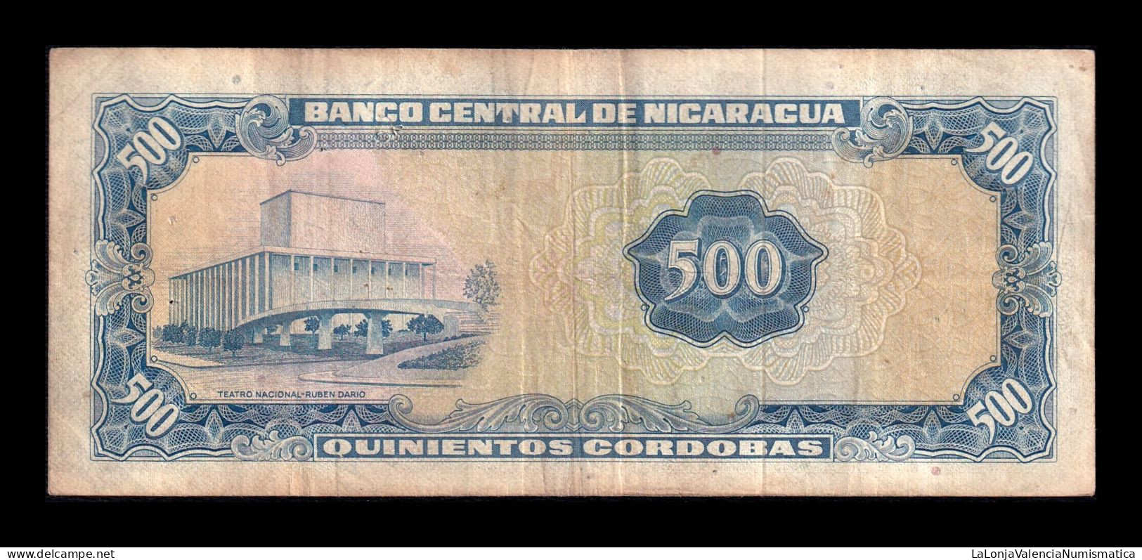 Nicaragua 500 Córdobas 1979 Pick 133 Serie E Bc/Mbc F/Vf - Nicaragua