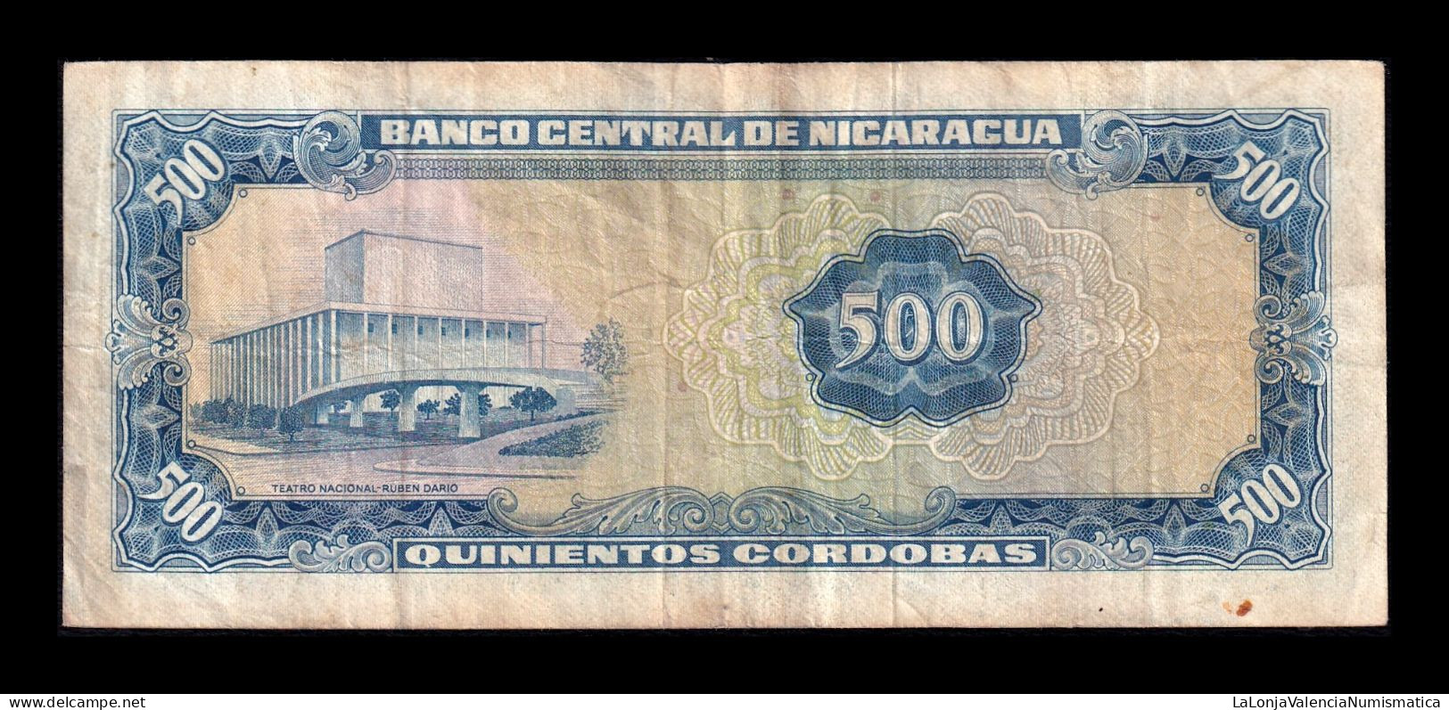 Nicaragua 500 Córdobas 1979 Pick 133 Serie E Bc/Mbc F/Vf - Nicaragua