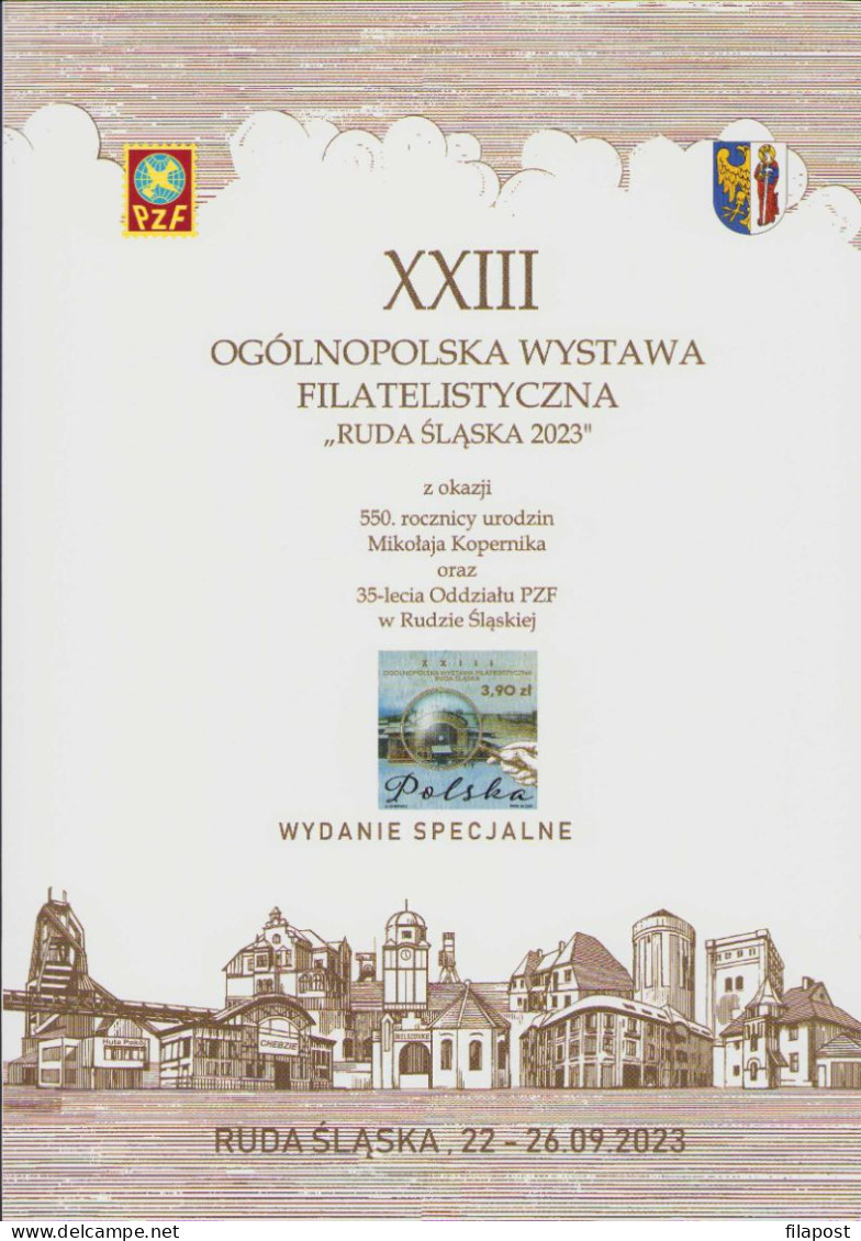 Poland 2023 Booklet, National Philatelic Exhibition, Railway Station Ruda Śląska, Copernicus, Imperforated Sheet MNH** - Hojas Completas