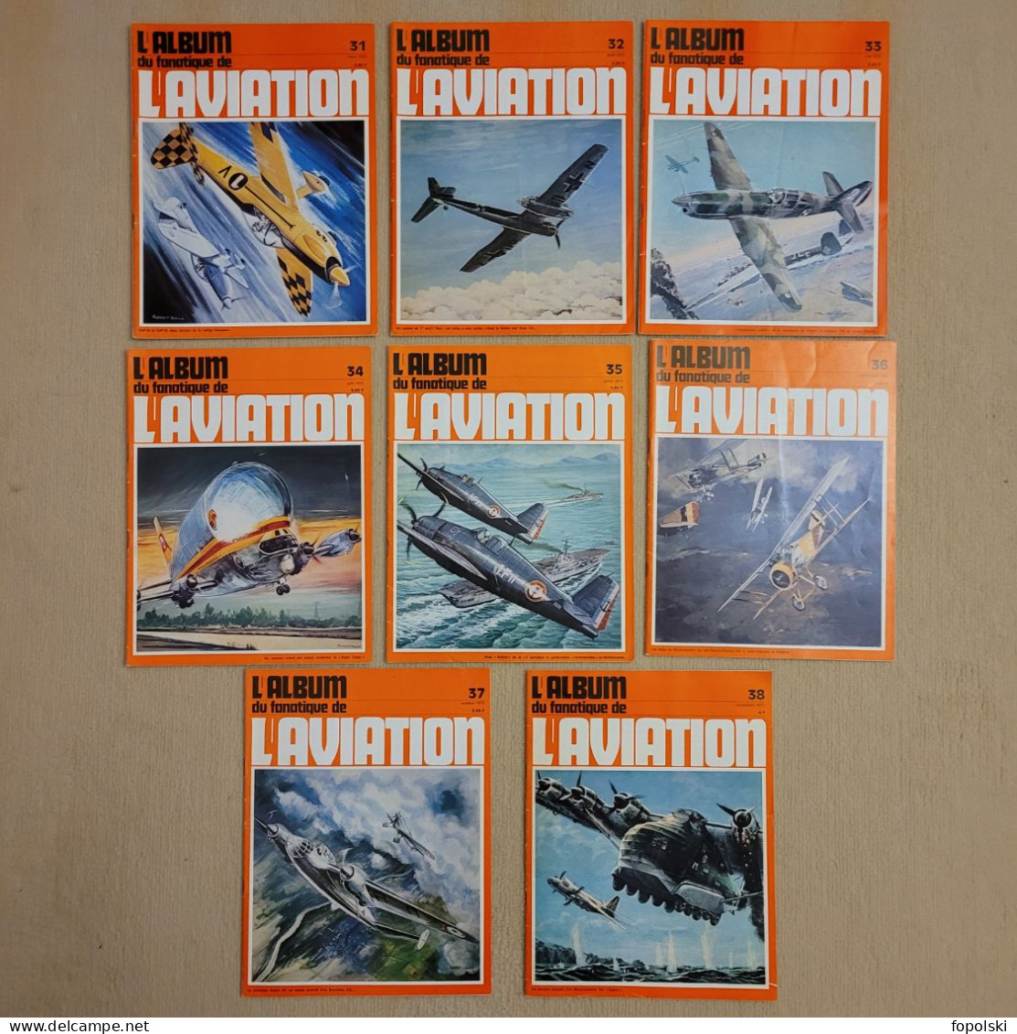 L'album Du Fanatique De L'aviation  Numéros 1 à 38 Sauf 28 - Aviation