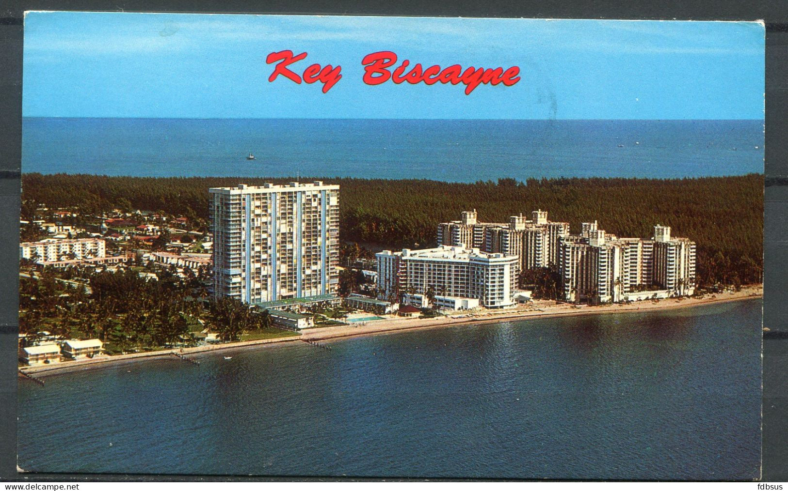 1976 Card From Key Biscayne To Belgium - Gulfstream Card - - Key West & The Keys