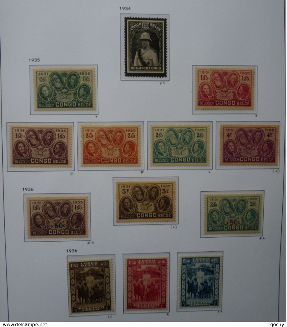 Belgian Congo Belge - 1934  : N°  184 à 196  **/*/(*).   - Cote:54,00€ - Unused Stamps