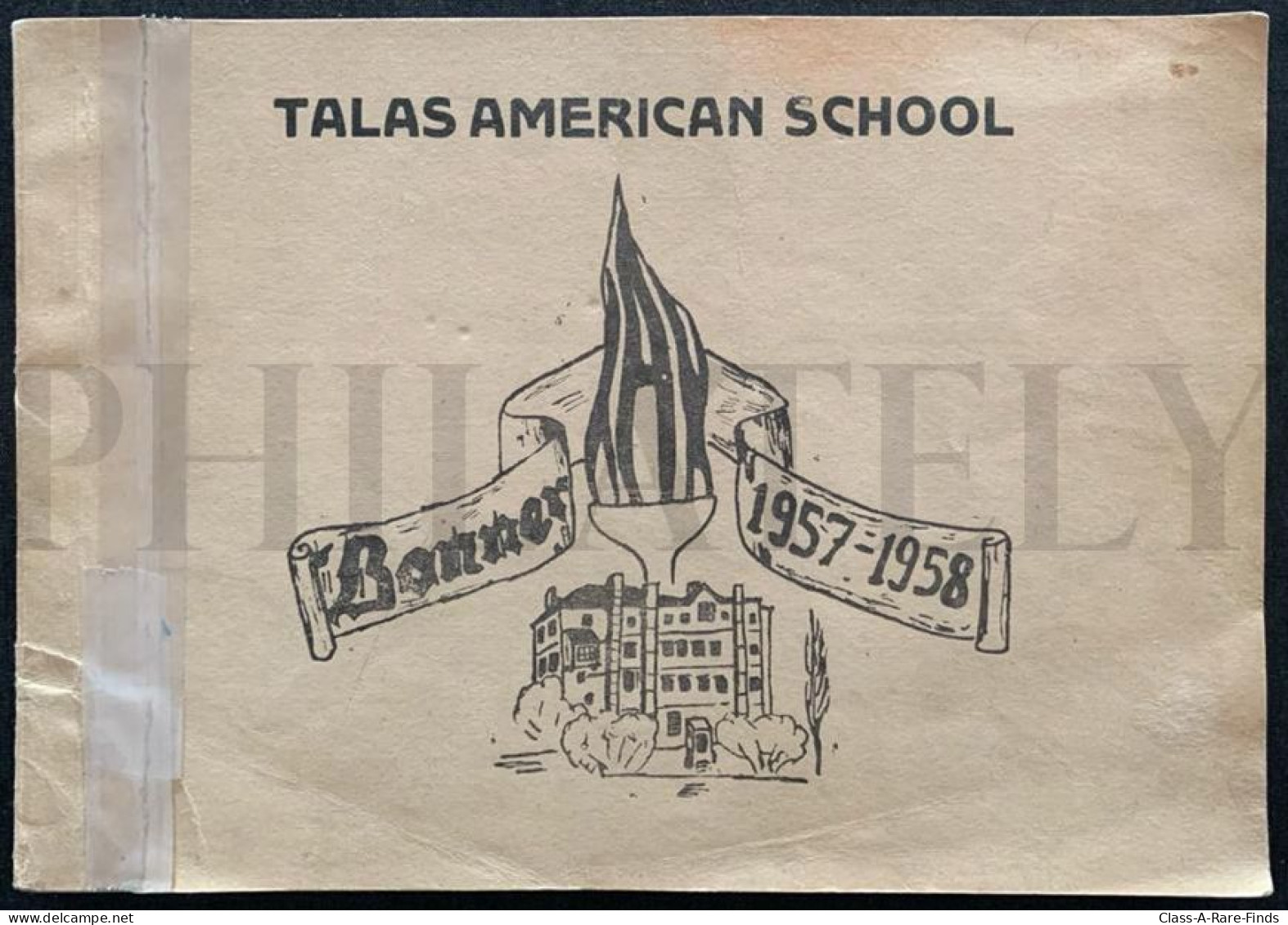 TALAS AMERICAN SCHOOL FOR BOYS - "BANNER 1957-1958" YEARBOOK KAYSERI / TURKEY / HAZIM KANTARCI / AHMET LEVENDOGLU - Diplômes & Bulletins Scolaires