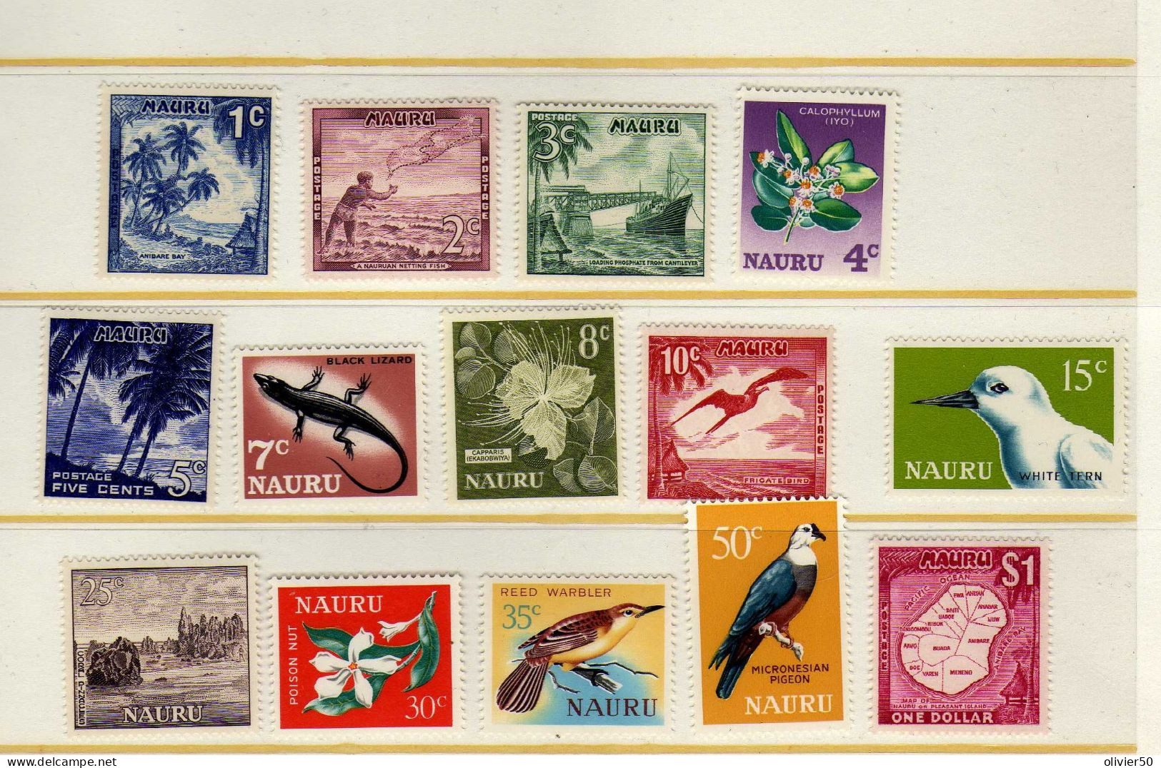 Nauru - 1966 - Serie Courante - Faune -  Flore - Activites -Neufs** - MNH - Nauru