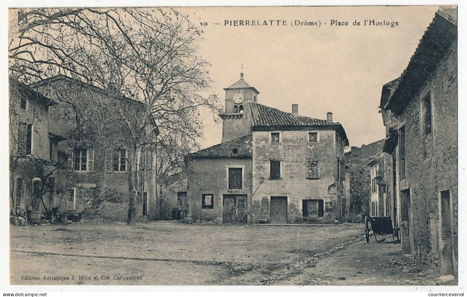 CPA - PIERRELATTE (Drôme) - Place De L' Horloge - Pierrelatte