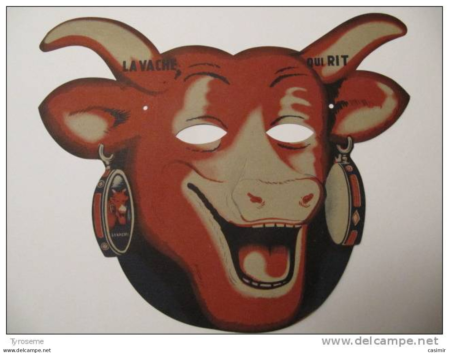 T048 / Masque Ancien VACHE QUI RIT 2 - Baseball-Caps