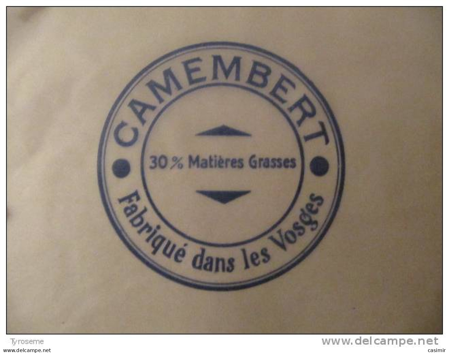 T723 / étiquette D'emballage Fromage CAMEMBERT Fabriqué Dans Les VOSGES 88 - Invoices
