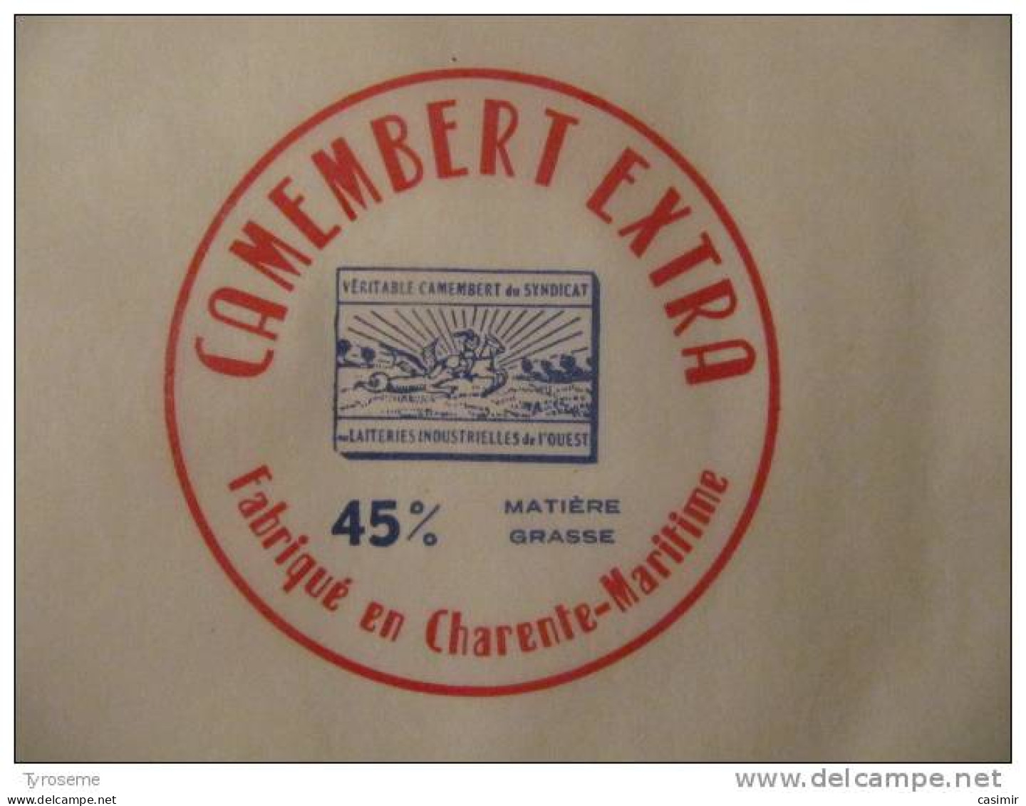 T716 / étiquette D'emballage Camembert De Charente-Maritime - Rechnungen
