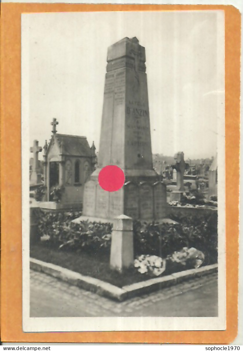 10-2023 - WIS120/4500 - NORD - 59 - ANZIN - Au Cimetière Le Monument Aux Morts - CPSM PF NB - Anzin