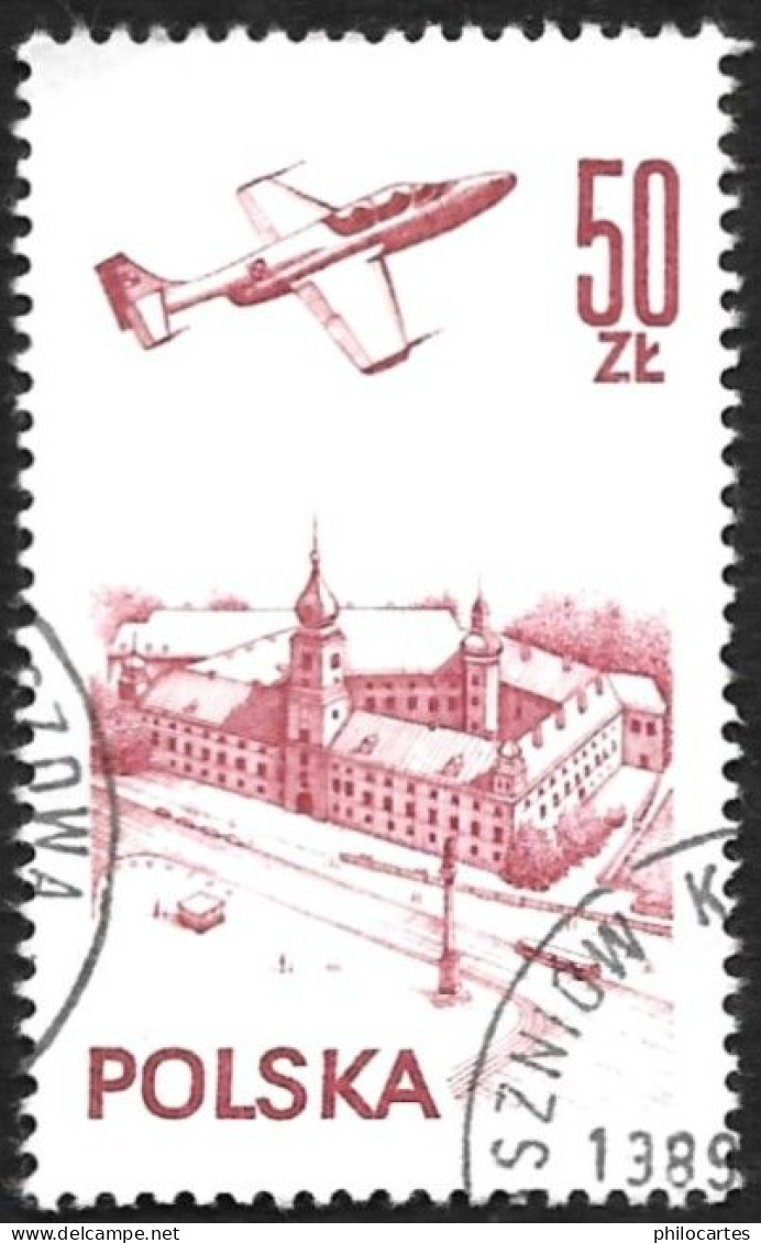 POLOGNE  1978   -   PA 58  -  Avion TSII Iskra - Oblitéré - Usados