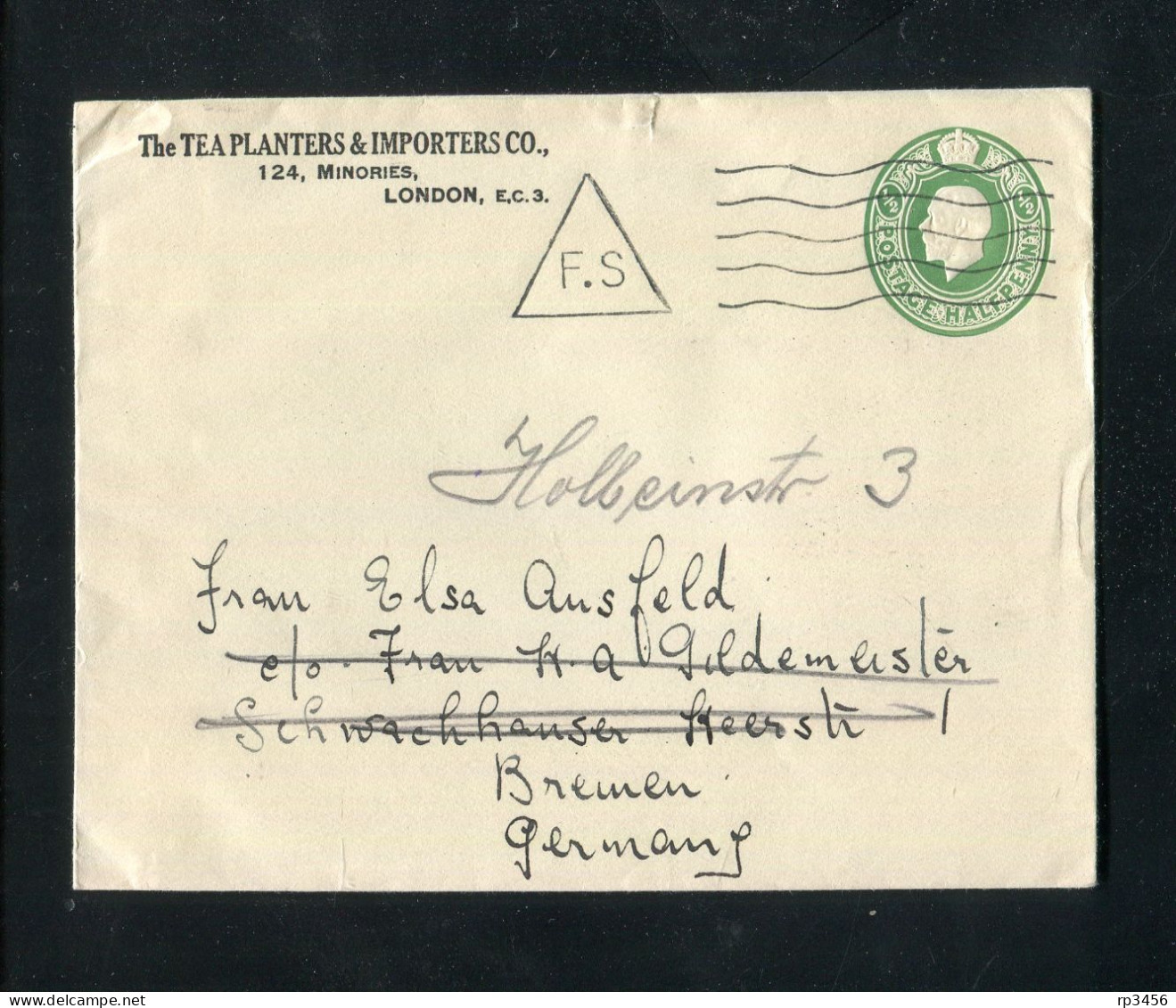 "GROSSBRITANIEN" 1902, Ganzsachenumschlag Nach Deutschland, Stempel ! (0225) - Other & Unclassified