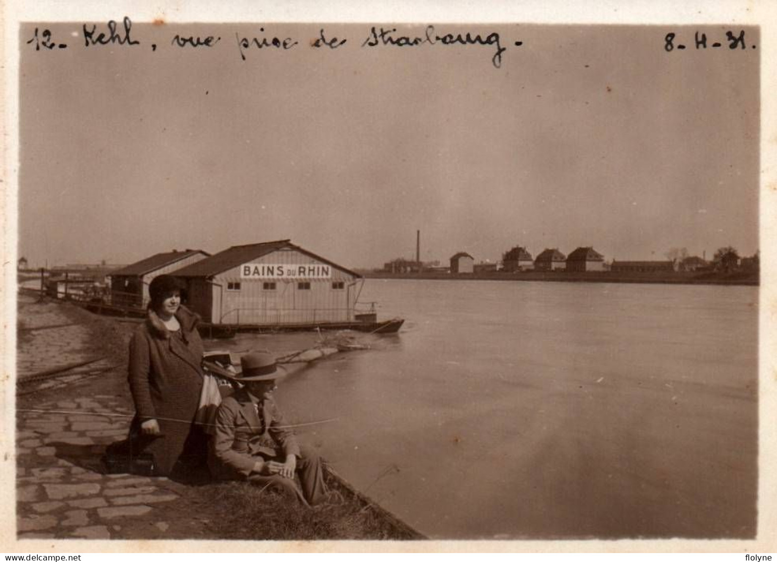 Kehl - Photo Ancienne - Vue Prise De Strasbourg - Les Bains Du Rhin - 1931 - Allemagne Germany - Kehl