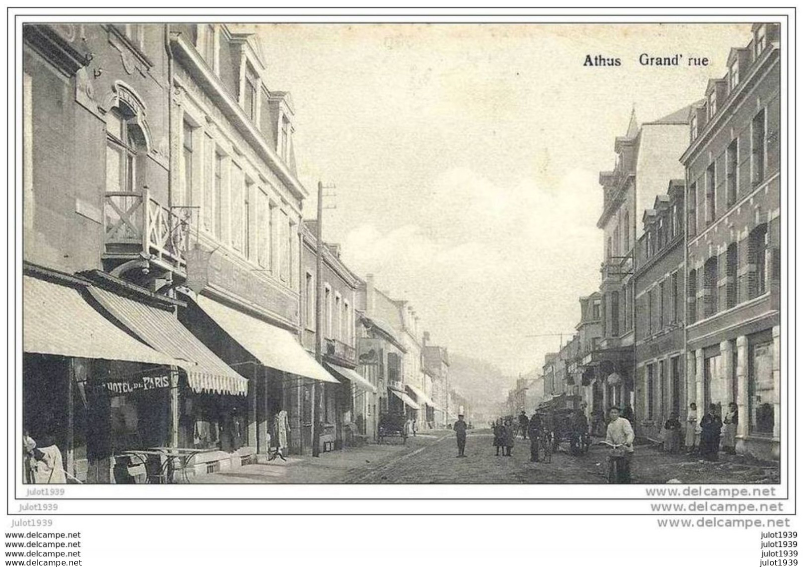 ATHUS ..--  Grand ' Rue . Vers LUXEMBOURG ( Mr Eugène FREISEN ) . Voir Verso . - Aubange