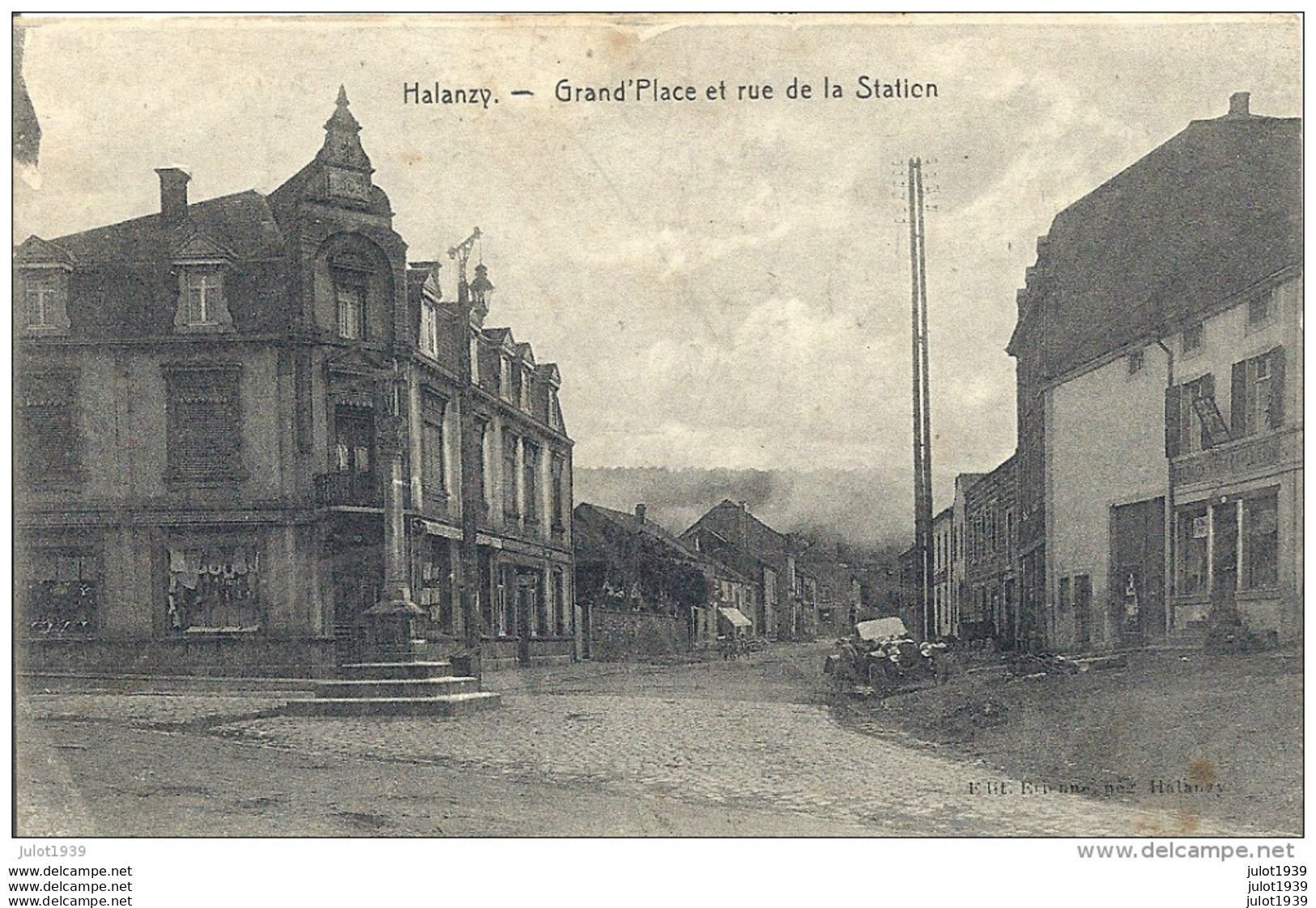 HALANZY ..-- Rue De La GARE . 1921 De MUSSON . Signé : Aimé . Voir Texte Intéressant Au Verso . - Aubange