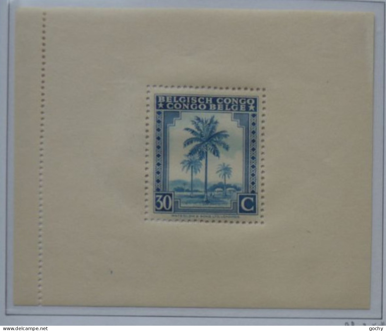 Belgian Congo Belge - 1944  : Bloc 3 ** Pli.   - Cote: 170,00€     Bloc Message - Blocks & Sheetlets