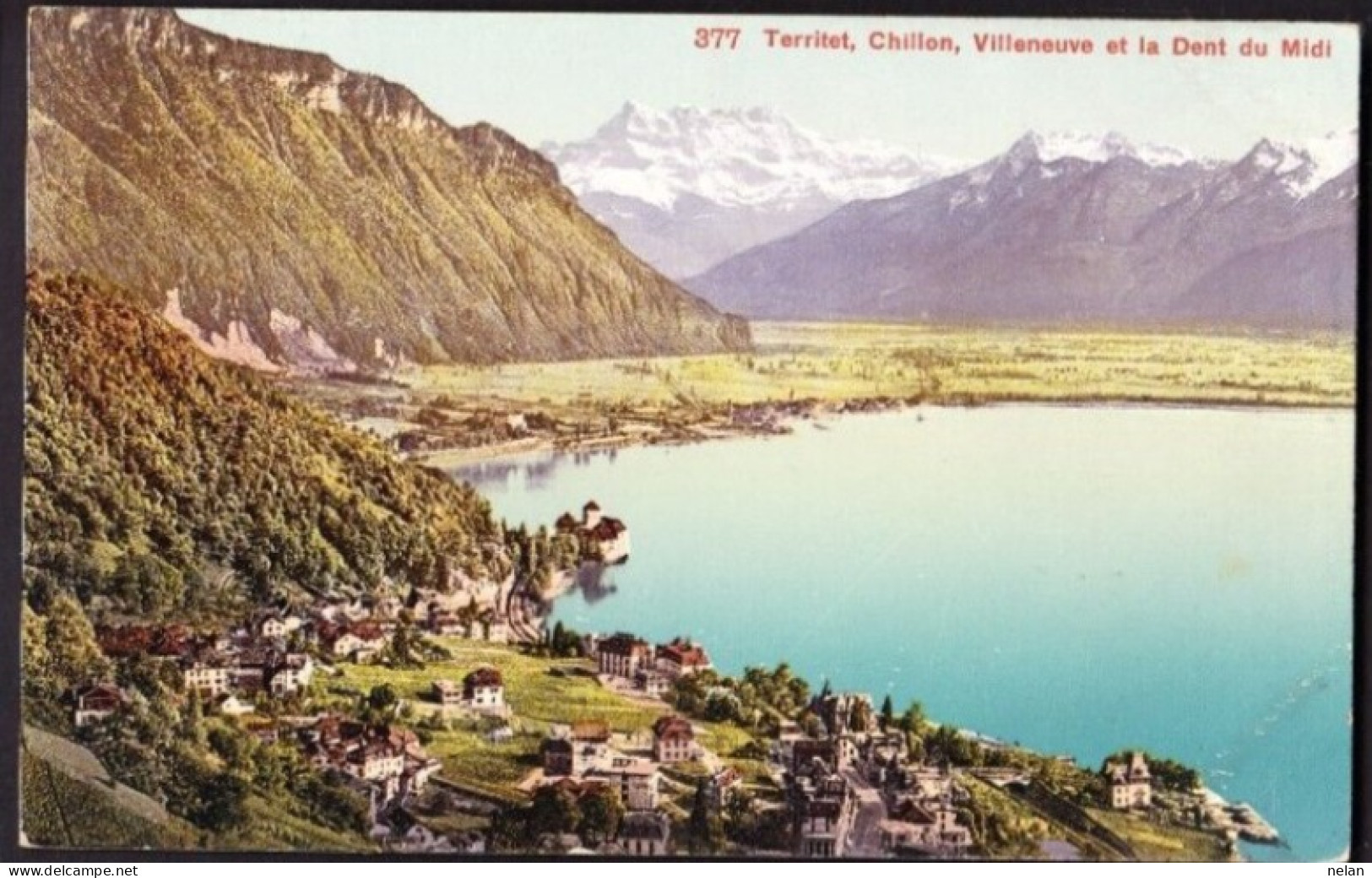 TERRITET , CHILLON , VILLENEUVE ET LA DENT DU MIDI - F.P. - Villeneuve