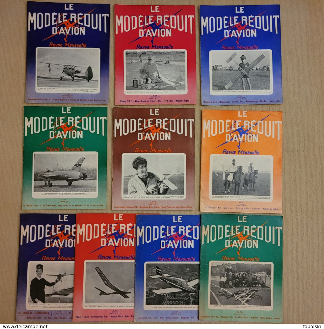 Revue - Le Modèle Réduit D'avion 28 Numéros Entre Le 77 (Avril 1945) Et Le 363 (Aout 1969) - Airplanes & Helicopters