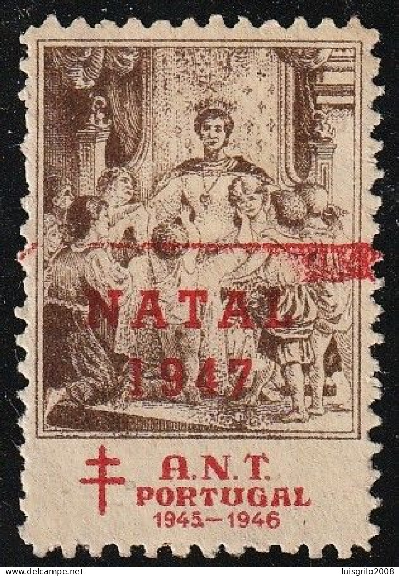 Vignette/ Vinheta, Portugal - ANT Assistência Nacional Tuberculosos, 1945-1946 Natal 1947 -|- "ERROR" MNG, Sans Gomme - Local Post Stamps