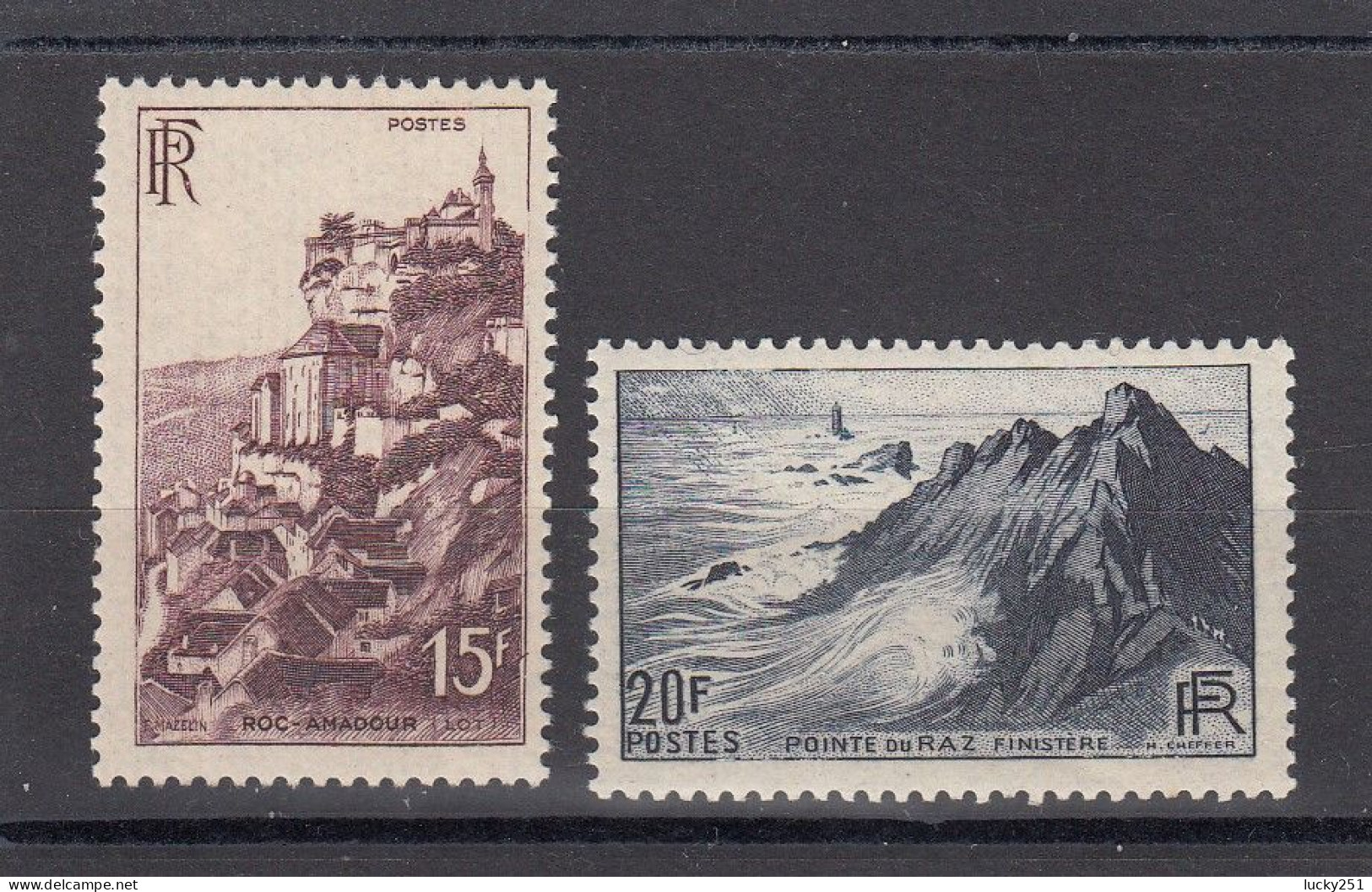 France - Année 1946 - Neuf** - N°YT 763/64** - Monuments Et Sites - Neufs