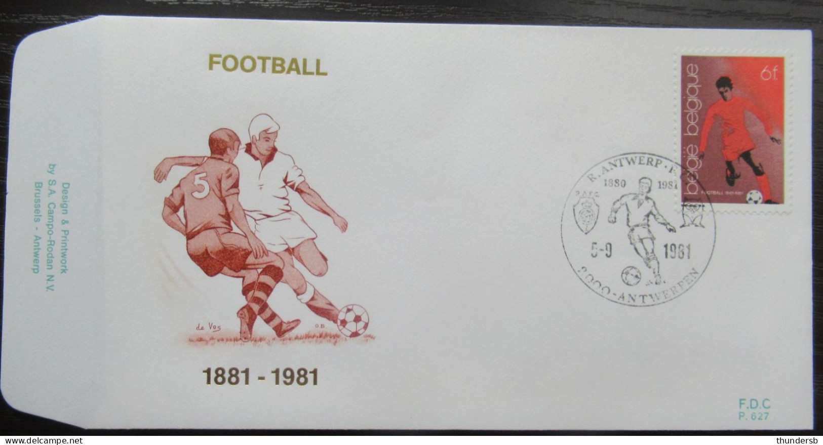 FDC 2014 '100 Jaar Voetbal In België' - 1981-1990