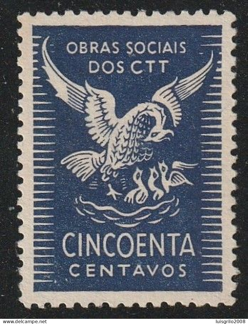 Vignette/ Vinheta, Portugal - Obras Sociais Dos CTT, 1947 -|- MNG, Sans Gomme - Lokale Uitgaven