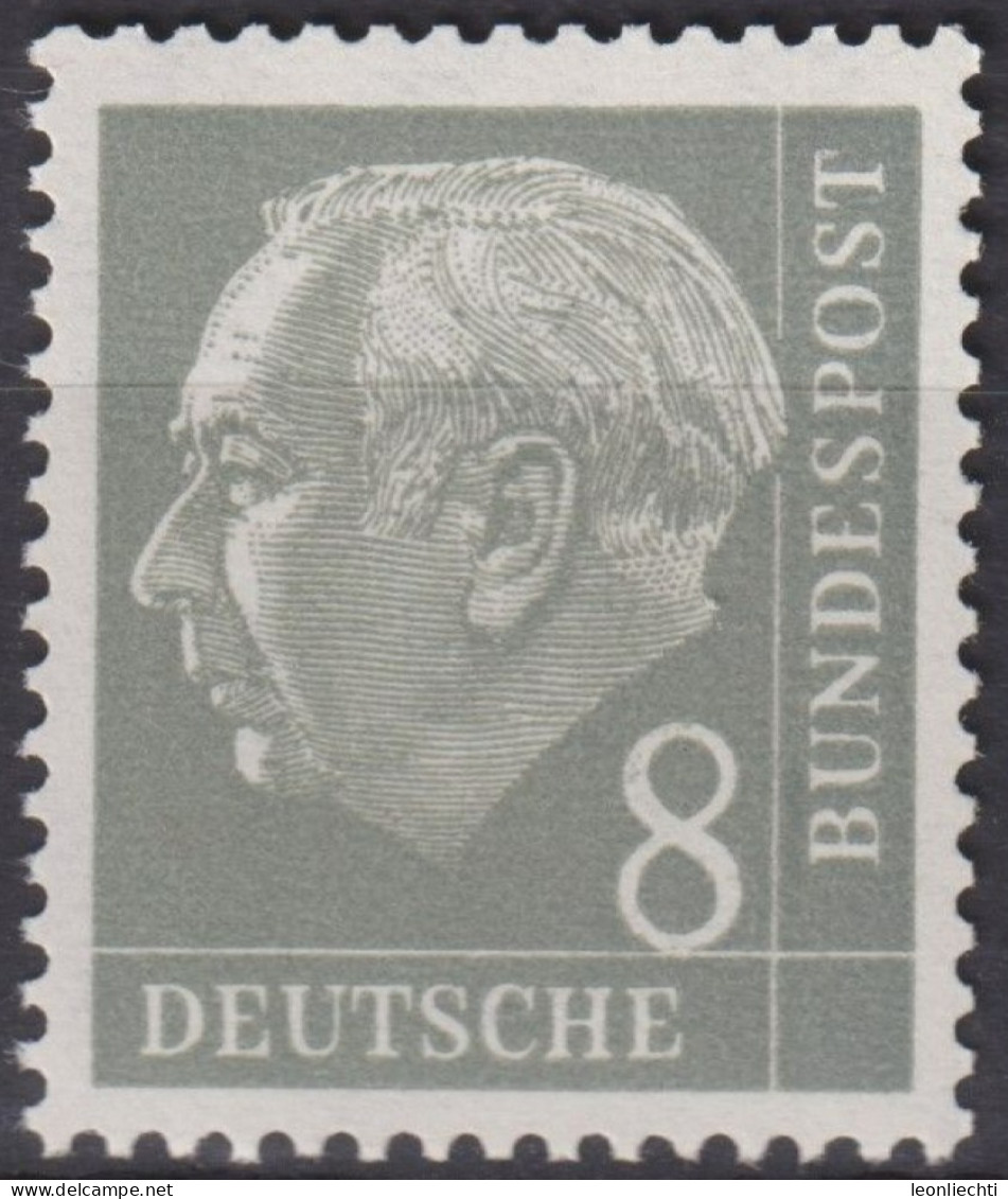 1954 Deutschland > BRD, ** Mi:DE 182xWv, Sn:DE 707, Yt:DE 66, Prof. Dr. Heuss - Ungebraucht