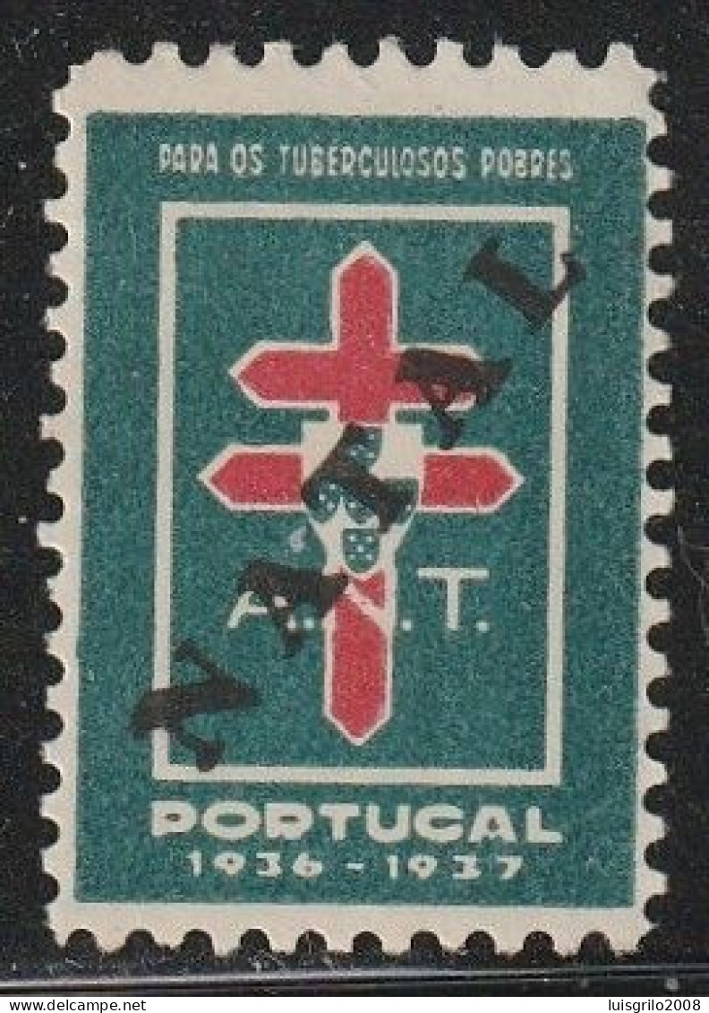 Vignette/ Vinheta, Portugal - ANT Assistência Nacional Tuberculosos, 1936-1937 Natal -|- MNG Sans Gomme - Local Post Stamps