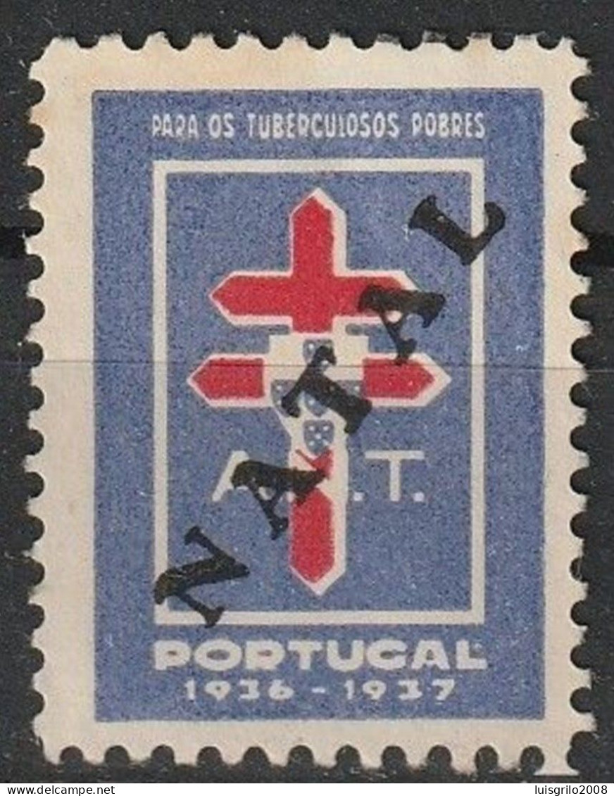 Vignette/ Vinheta, Portugal - ANT Assistência Nacional Tuberculosos, 1936-1937 Natal -|- MNG Sans Gomme - Emissions Locales