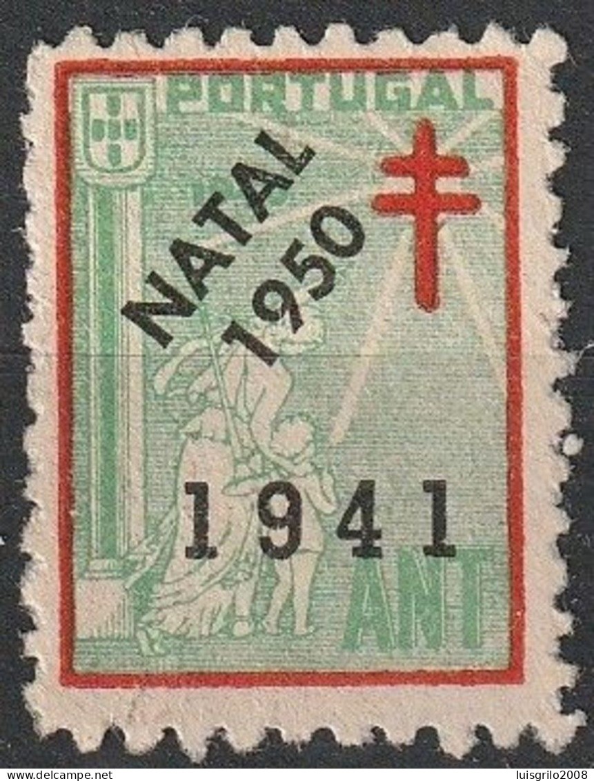 Vignette/ Vinheta, Portugal - ANT Assistência Nacional Tuberculosos, 1941 Natal 1950-|- MNG Sans Gomme - Ortsausgaben