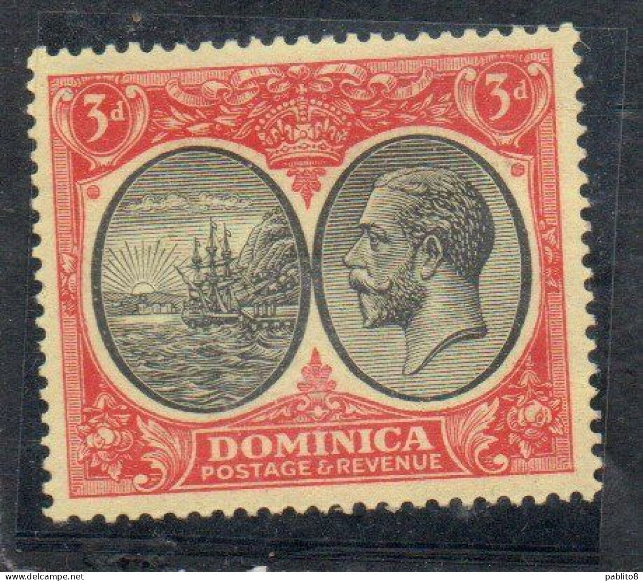 DOMINICA 1923 1933 SEAL OF COLONY 1 1/2p MNH - Dominica (...-1978)