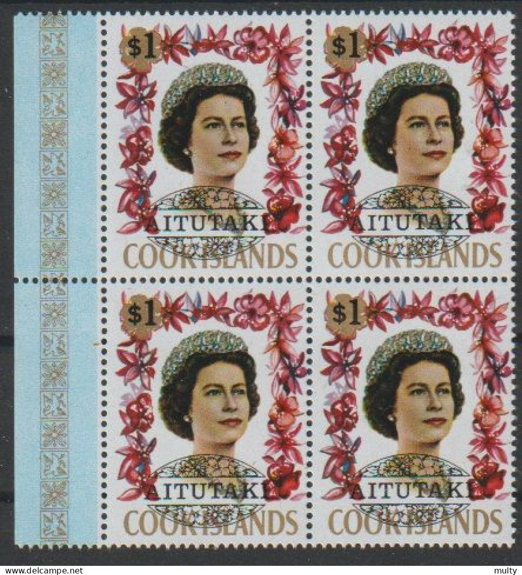 Aitutaki Y/T  56 ** MNH In Blok Van 4. - Oblitérés