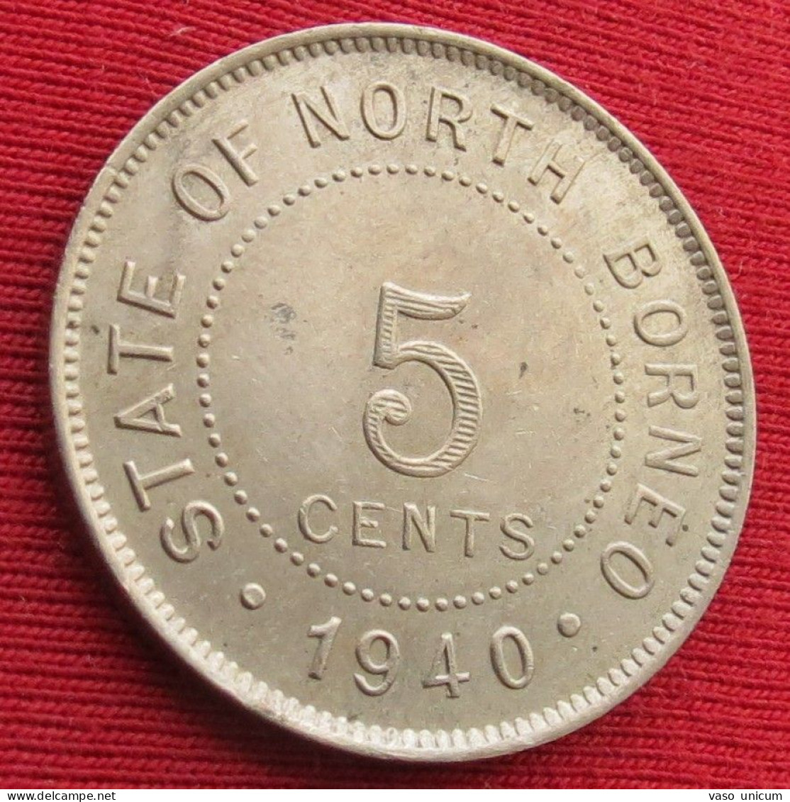 British North Borneo 5 Cents 1940 - Otros – Asia