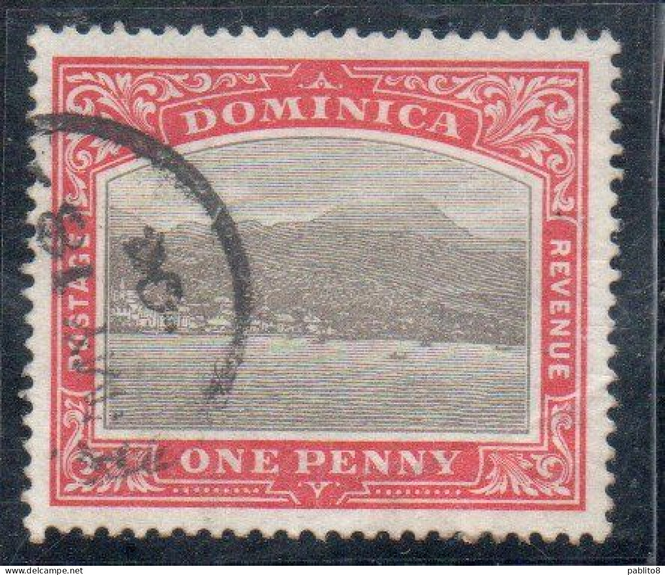 DOMINICA 1903 ROSEAU CAPITAL 1p USADO USED USATO OBLITERE' - Dominica (...-1978)