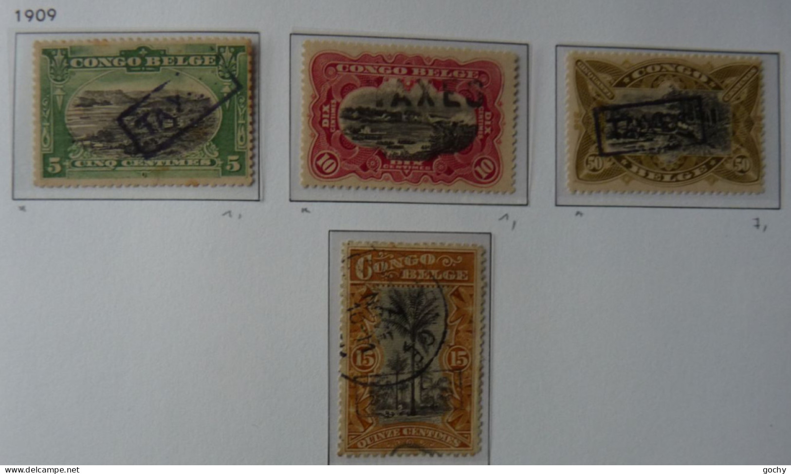 Belgian Congo Belge - 1909  : TAXE 27 à 30 */ Obli. Cat.: 60,00€ - Unused Stamps