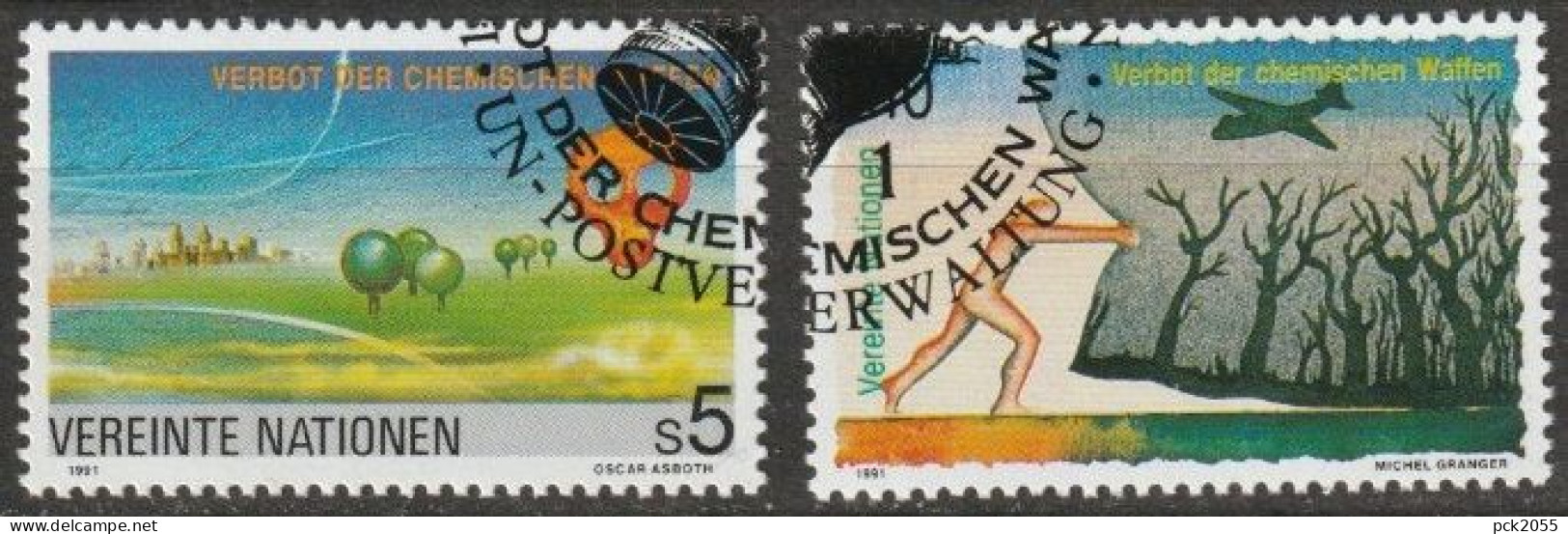 UNO Wien 1991 MiNr.119-120 O Gestempelt Verbot Von Chemischen Waffen ( 1592) - Oblitérés