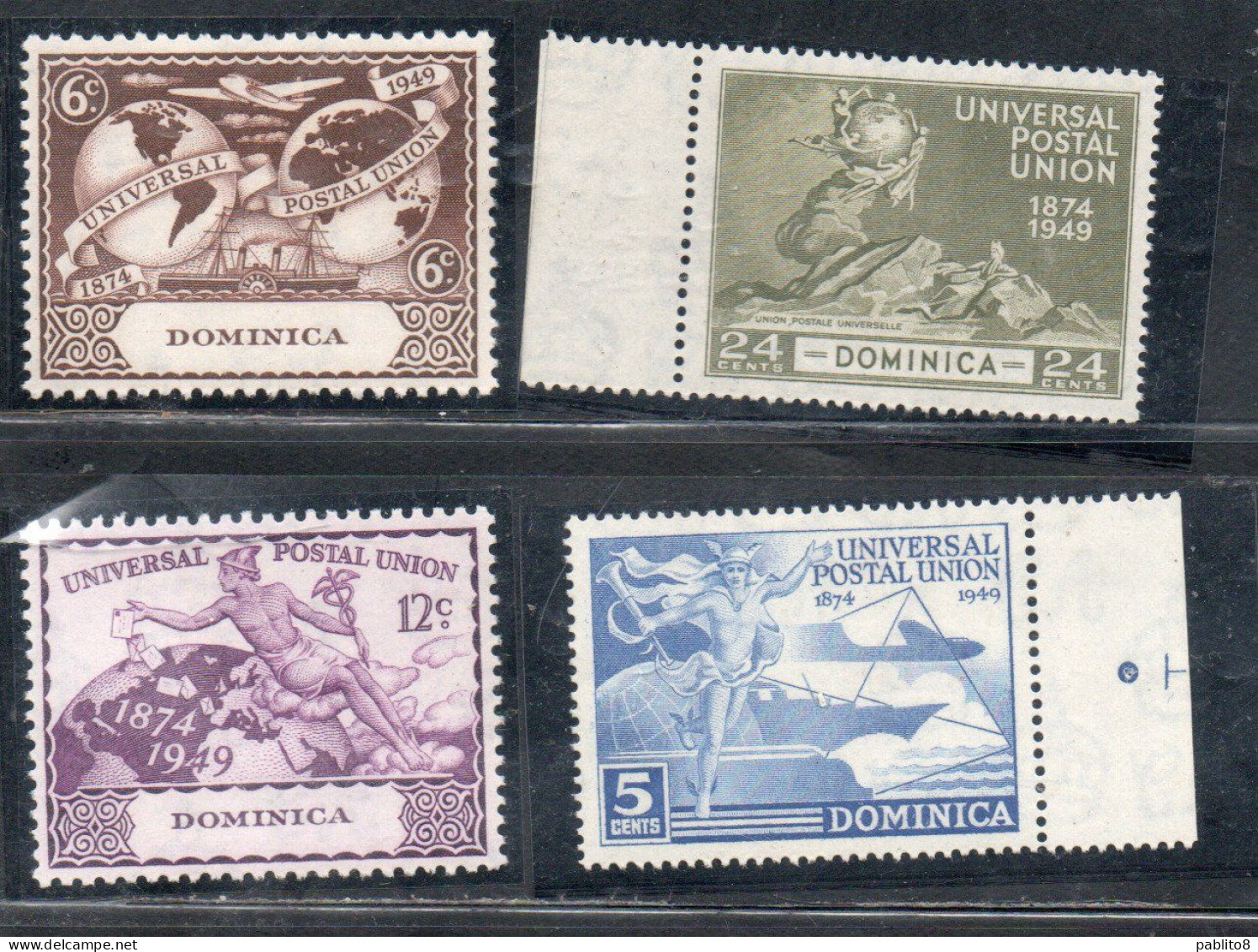 DOMINICA 1949 UPU COMPLETE SET SERIE COMPLETA MNH - Dominica (...-1978)