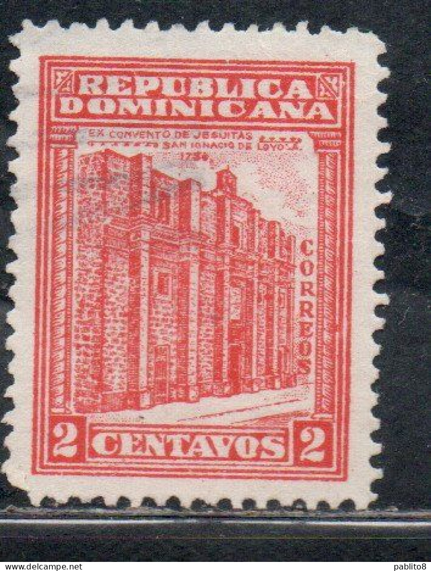 DOMINICAN DOMINACAINE DOMINICANA REPUBLIC 1930 CONVENT OF SAN IGNACIO DE LOYOLA 2c MH - Dominicaine (République)
