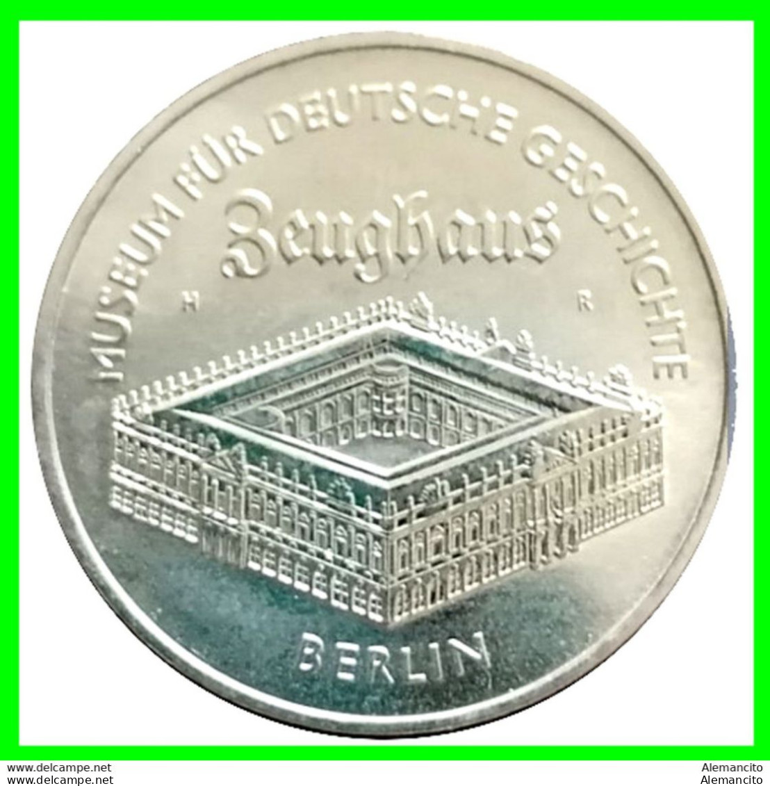 ( GERMANY DDR ) REPUBLICA DEMOCRATICA DE ALEMANIA AÑO 1990 MONEDA DE 5-DM - KM-135   ZEUGHAUS MUSEUM IN BERLIN ) - 5 Mark