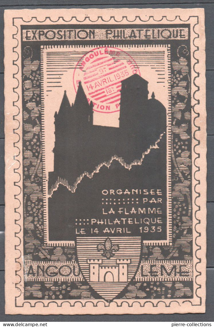 Angoulême - Charente - Exposition Philatélique 14 Avril 1935 - Association "La Flamme Philatélique" - Ausstellungen