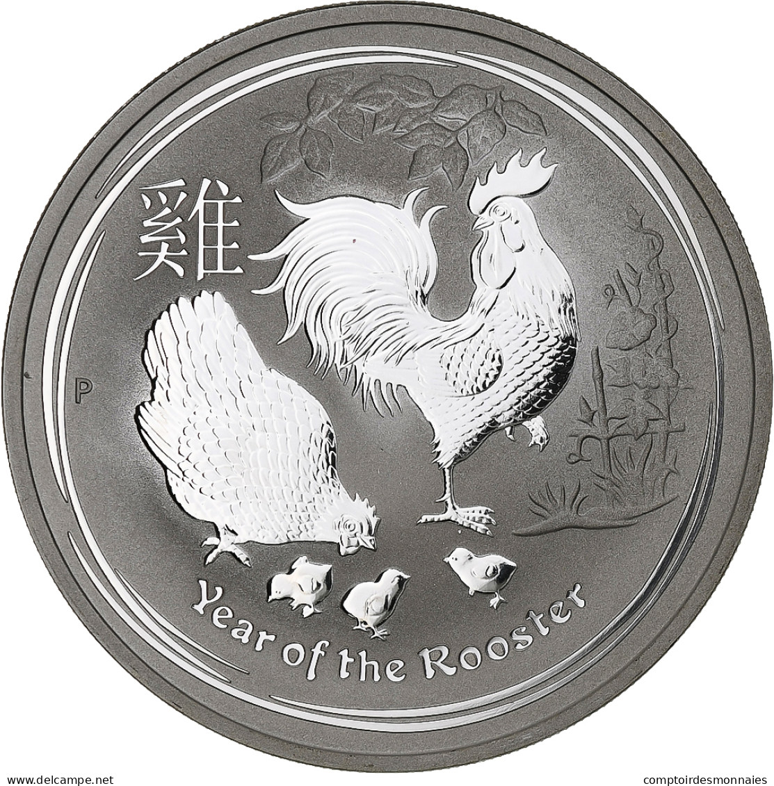 Australie, Année Du Coq, 1 Dollar, 2017, 1 Oz, FDC, Argent - Silver Bullions