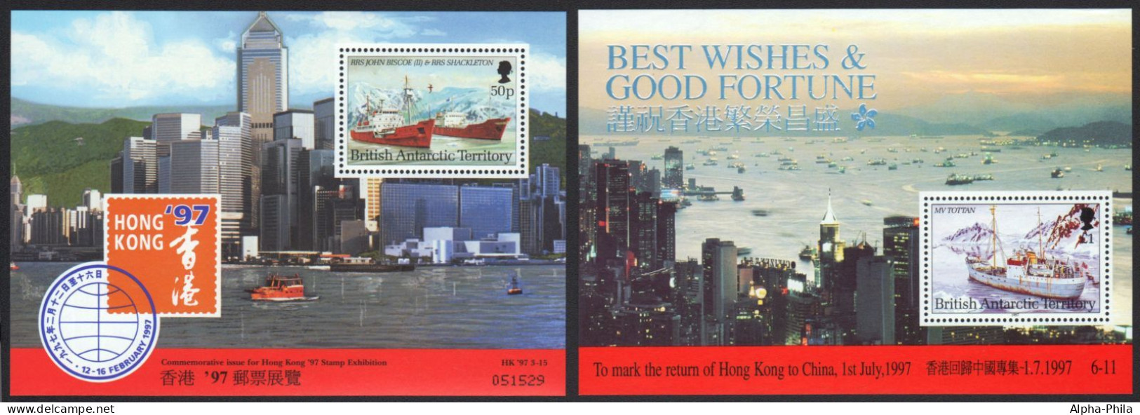 BAT / Brit. Antarktis 1997 - Mi-Nr. Block 5 & 6 ** - MNH - Schiffe / Ships - Ongebruikt